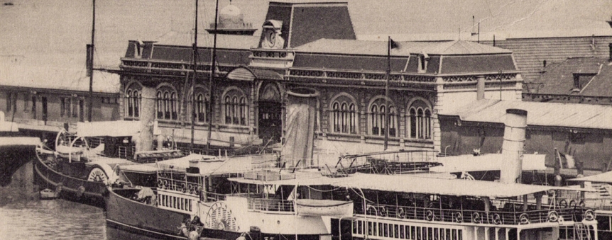 La Gare Maritime Transatlantique de Cherbourg en 1912 © Collection Jean Pivain