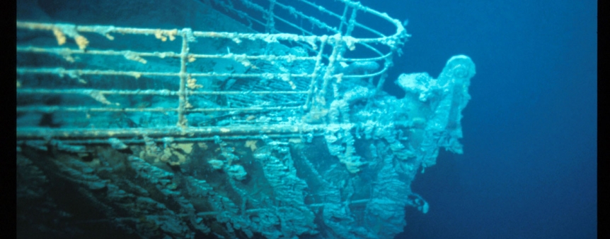 La proue du Titanic à 3800 mètres de profondeur © RMS Titanic