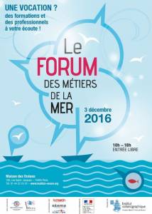 Affiche Forum des Métiers de la Mer 2016 © Institut Océanographique