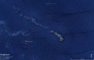L'atoll de Johnston dans l'océan Pacifique à environ 1 300 km de l'île d'Hawaii.
