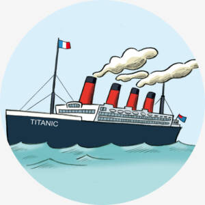 Poche à livres Titanic et Émigration - Collège